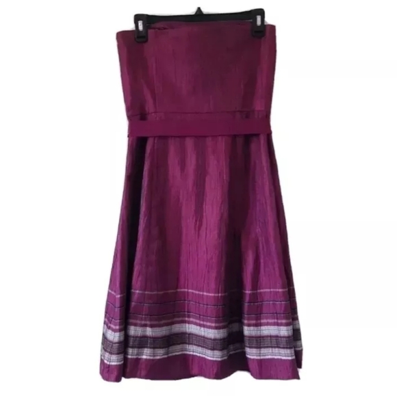 ANN TAYLOR LOFT Prom Dress With Ribbon Belt Size 4 - Picture 2 of 5